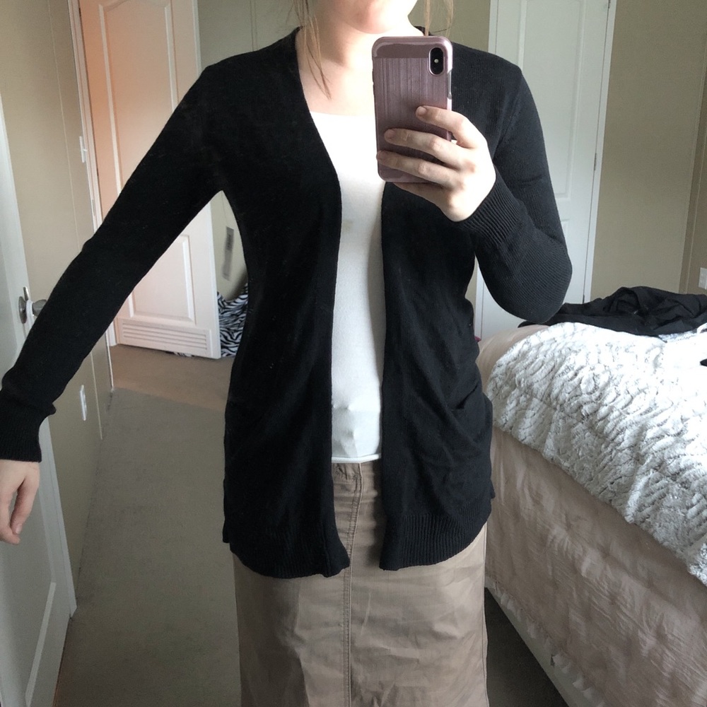 NWT old navy black cardigan size small